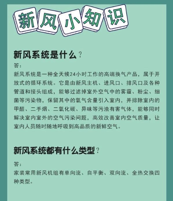 问答篇丨关于新风不得不说的事儿